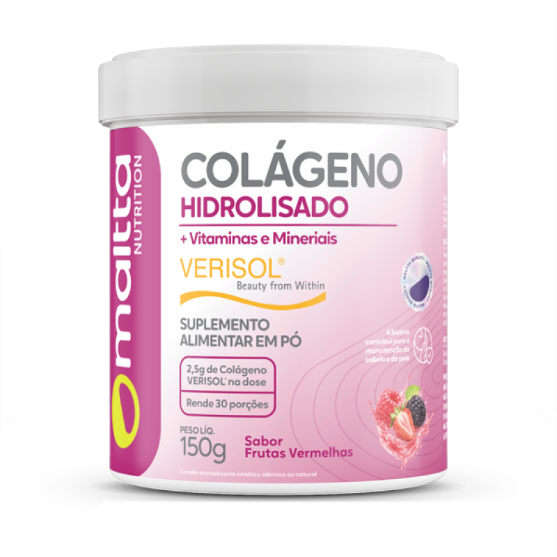 Colágeno Verisol Sabor Frutas Vermelhas 150g 