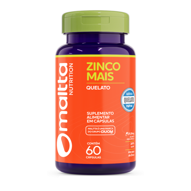 Zinco Quelato Mais 60 cápsulas