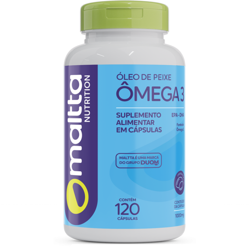 Ômega 3  1000mg - Óleo de Peixe 120 cápsulas