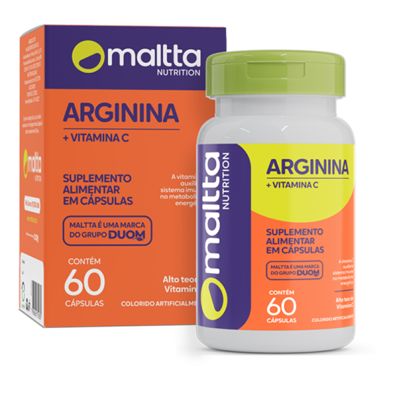 Arginina + Vitamina C 60 cápsulas