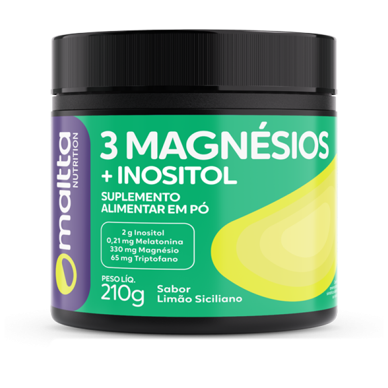 3 Magnésios Inositol em pó 210g 