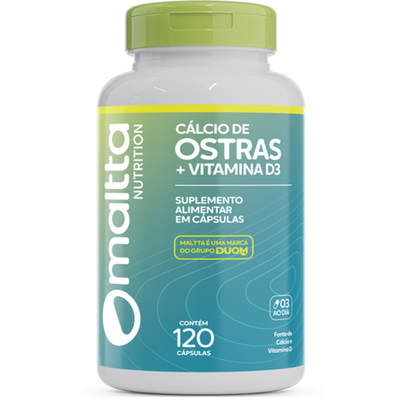 Cálcio de Ostras com Vitaminas 120 cápsulas